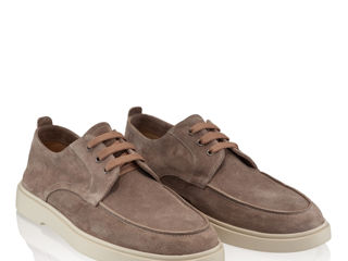 Pantofi casual barbati denis crosta taupe foto 0