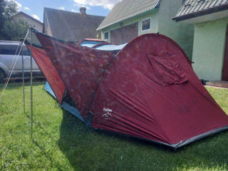 2слойная 3-4 местная  палатка на два входа, привезенная из Германии в хорошем состоянии. foto 4