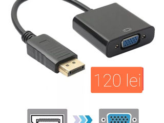 Адаптеры HDMI-DP-DVI-D - VGA-usb Type C-RCA -Mini DP-PS2/WII foto 5