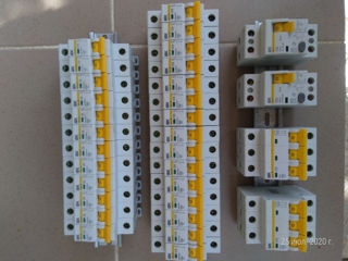Автоматические однофазные выключатели   25а     15 шт   25 лей/шт   ,  автоматические однофазные вык