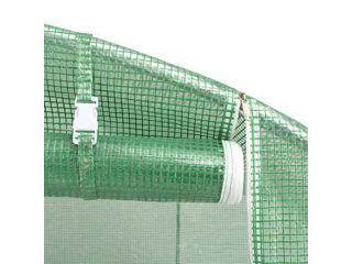 Sera 8x3x2m, tip tunel, folie cu protectie UV4, ferestre, verde - Electron.md - Reducere!!! foto 2