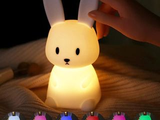 Ночник силиконовый мягкий,  лампа светильник на аккумуляторе в детскую foto 9