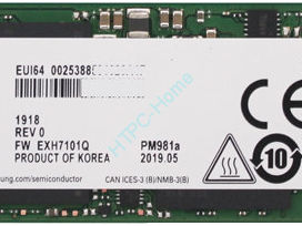Samsung PM981А MZ-VLB256B M.2 интерфейс PCI-E NVMe