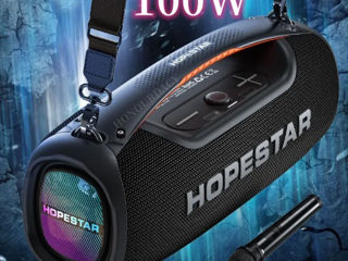 Hopestar A60 100w karaoke 2 микрофона RGB foto 2