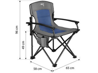 стул для кемпинга Nils самый большой и крепкий в своей линейки. foto 3