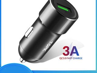 Incarcator telefon pentru automobil fast charge, GaN quick charge QC 2.0 3.0 4.0 foto 9