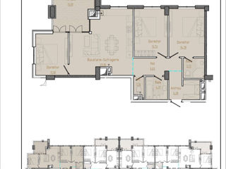 Apartament cu 3 camere, 96 m², Centru, Comrat foto 4