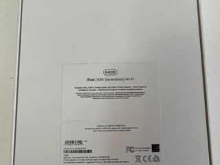 iPad 10 Gen - 64GB - Silver - Sigilat foto 2