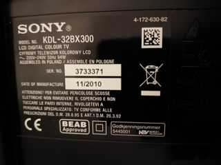 Sony BRAVIA KDL-32BX300  LCD. foto 1