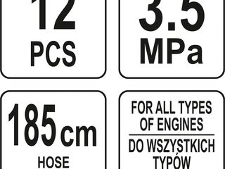 YT-73030	Тестер давления масла с адаптерами 12пр. 0-500 PSI/0-35 бар  "Yato" foto 6