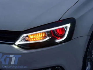 Faruri Led Xenon Hid Compatibil Cu Vw Polo 6r / 6c / 61 (2011-2017) Devil Eye Look