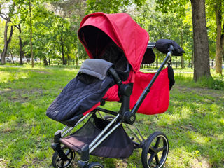 Коляска 3 в 1 Cybex Priam True Red + аксессуары foto 3