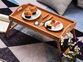 Подарочный   столик из бамбука "Завтрак в постель" foto 5