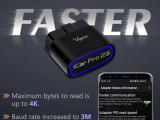 Vgate iCar Pro 2S Bluetooth 5.2 , V2.3, Android, iOS iPhone foto 5