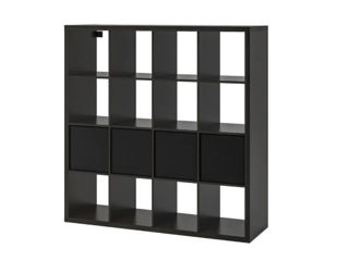 Etajera IKEA Kallax black-brown (4 organizatoare)