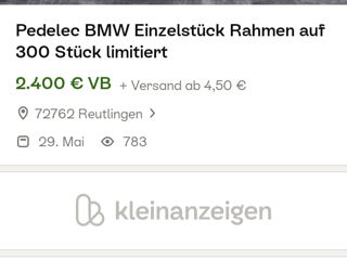 Bicicleta bmw original din germania o dau si la schimb pe o masina la acelasi pret foto 8