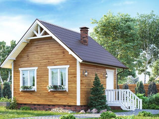Строительство СИП домов в Молдове. Дачный домик для отдыха.