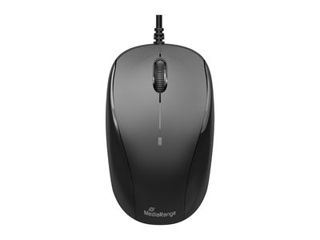 MediaRange Wired 3-button optical mouse, black foto 1