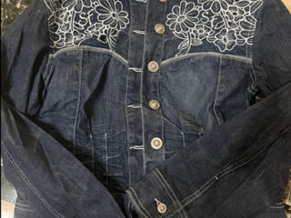 Costum Geaca denim sassofono cu pantaloni scurti M