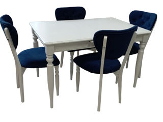 Set de masa si scaune Yasen Lavinia (4 scaune Blue)