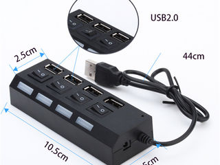 Концентраторы USB 2.0 и USB 3.0 (USB HUB) на 4 порта foto 2