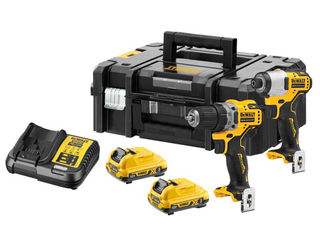 Set Scule Cu Acumulator Dewalt Dck2110L2T (Dcd701+Dcf801) foto 1