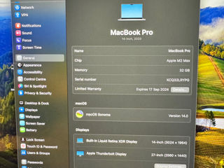 MacBook 14 M2 Max 32 RAM 1TB SSD