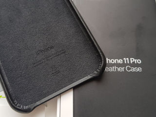 Apple iPhone 11 Pro Leather Case - Black foto 4