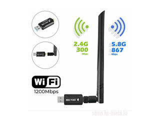 WiFi Адаптер USB 1200M Dual Band foto 8