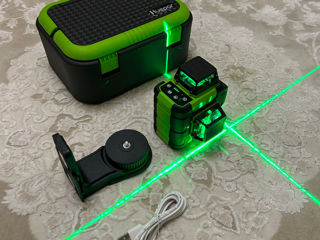 Laser Huepar HM03CG 3D 12 linii + case + acumulator  + magnet + livrare gratis foto 1
