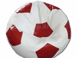 Кресло-мешок футбольный мяч Bean-bag "Football medium" Red&White Relaxtime фото 2