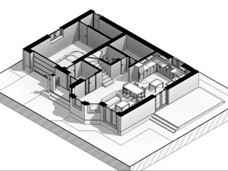 Casă de locuit individuală cu 2 niveluri P+M/stil clasic/140m2/arhitectură/schițe/planuri 3D/proiect foto 5