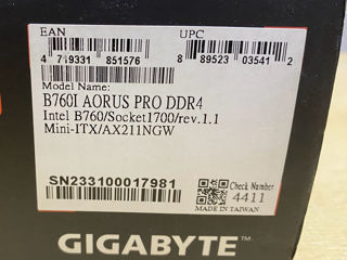 Gigabyte B760i Aorus Pro Ddr4 Lga 1700 Intel B760 Mini-itx foto 3