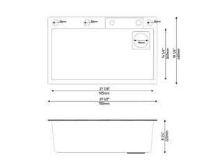 Chiuveta smart multifunctionala LED si display digital Negru/Gri antracit -credit-livrare foto 6