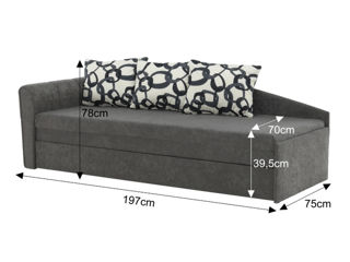 Canapea extensibilă comodă și calitativă foto 6