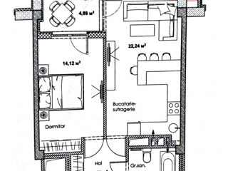 Apartament cu 2 camere, 52 m², Botanica, Chișinău foto 2