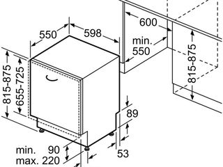 Bosch smv68md02e masina de spalat vase incorporabila 14 seturi, 8 programe, clasa a++, 60 cm foto 5