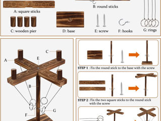 Joc petrecere de aruncare a inelelor cu cârlige foto 5