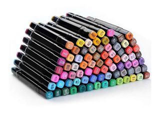 Набор двухсторонних маркеров, Sketch Marker, 80 цветов, в сумке