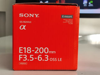 Sony 18-200mm f/3.5-6.3, Nou, Sigilat! foto 2