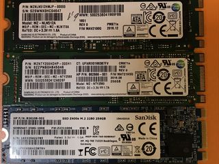 SSD M.2 Sata 2260-2280 128Gb 256Gb 512Gb Samsung Micron foto 1