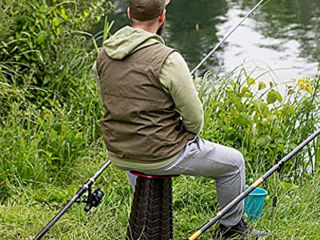 Scaun portabil, telescopic pentru călătorii, pescuit, picnic foto 6