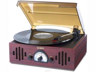 Ion Audio Trio LP - проигрыватель виниловых дисков со встроенным усилителем и акустикой, AM/FM тюнер foto 1