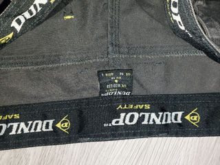 Оригинальные рабочие брюки от dunlop safety w32 / l32 50-52, цвет графит с черными foto 4
