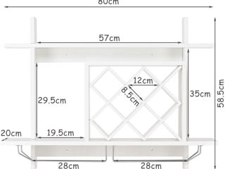 Etajeră pentru sticle Costway / Livrare în toată Moldova / Credit 0% foto 5