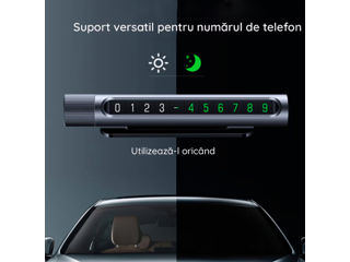 Suport Auto pentru Numar de Telefon, Ugreen LP15, Fixare Adeziva, Gri foto 3