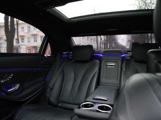 VIP Transfer Mercedes-Benz S Class Long w222 cu sofer / с водителем foto 12