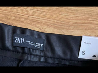 Pantaloni piele Zara S foto 2