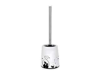 Perie Wc Cu Suport Msv Gatitos, Ceramica