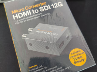 Vând 3x Convertere Blackmagic Design Micro Converter Hdmi To Sdi 12g